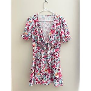 Shein Floral Cut Out Dress